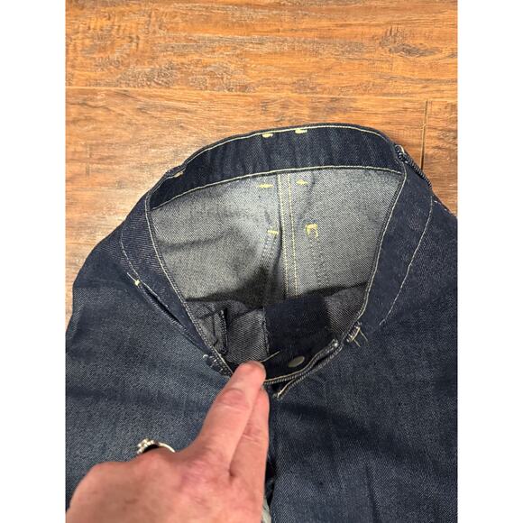 [Vintage] 1960s Dark Denim Youth Flare Leg Jeans - Picture 5 of 6